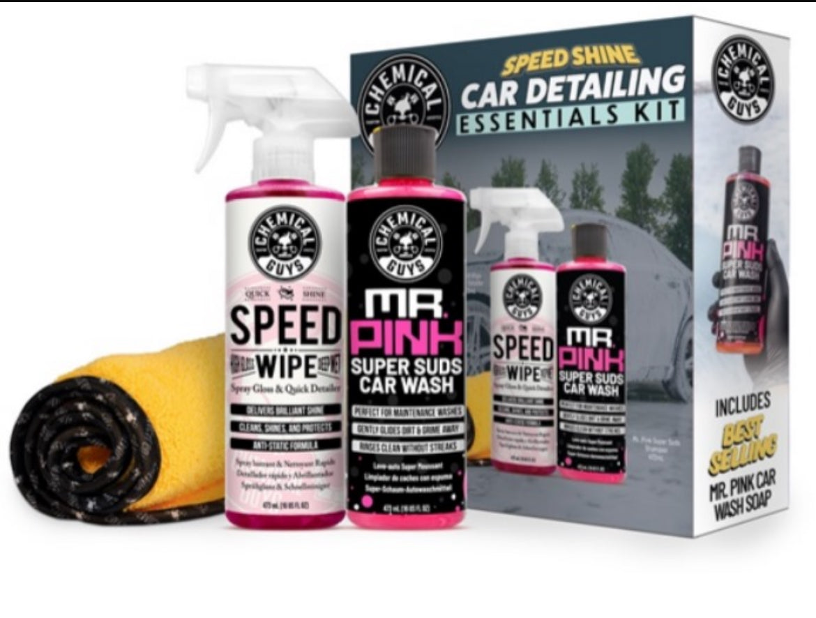 CHEMICAL GUYS SPEED SHINE CAR DETAILING ESSENTIALS KIT