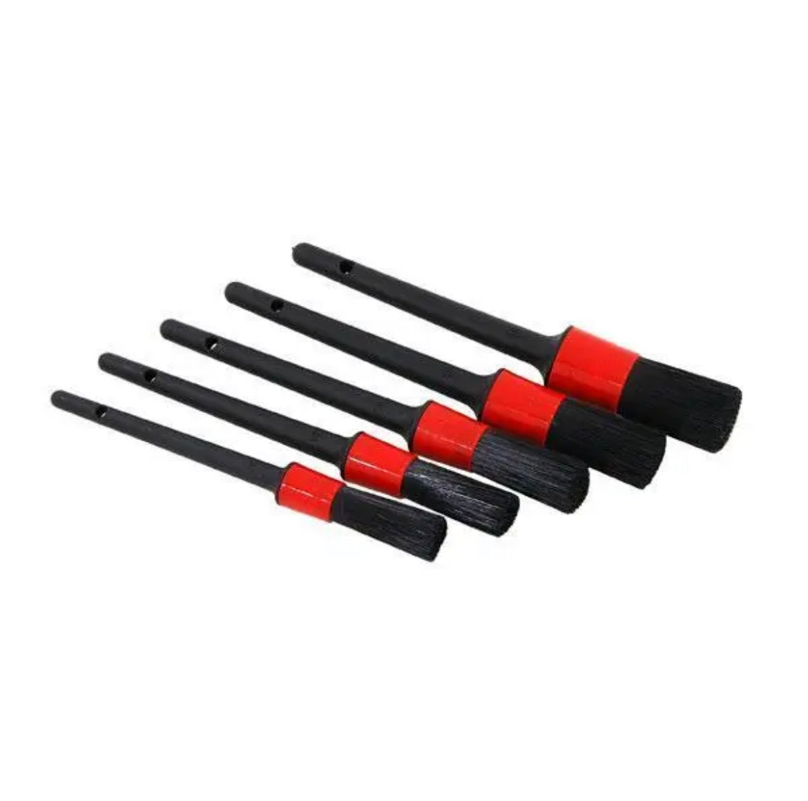 5Pc Car Detailing Brush Set Wheels Engine Emblems Air Vents