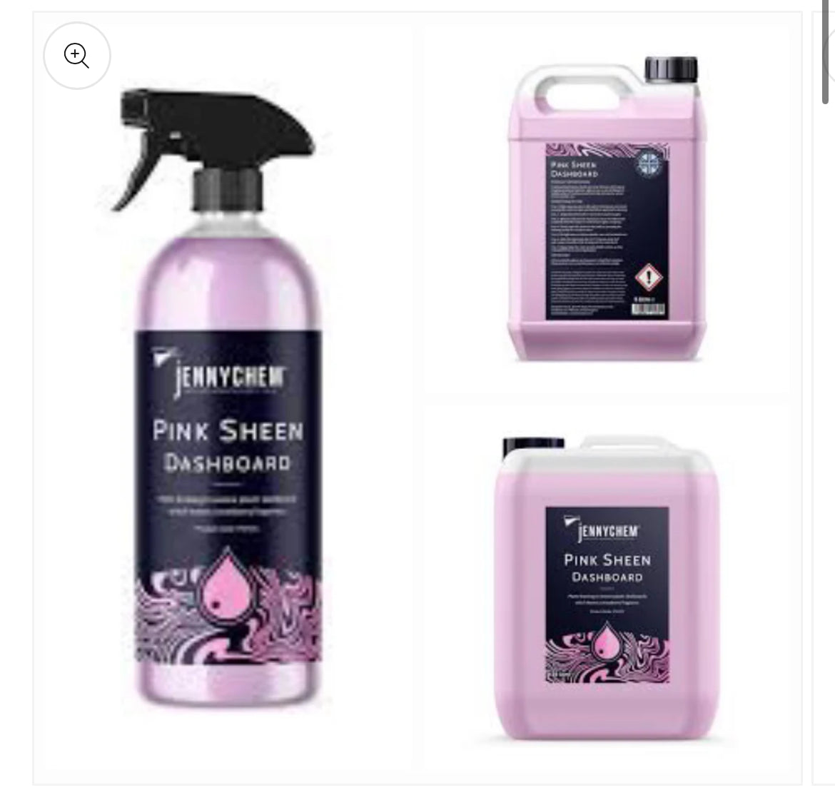 Pink Sheen Dashboard